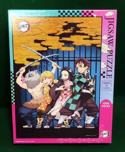 （中古） 鬼滅の刃 (炭治郎 禰豆子 善逸 伊之助)　ジグソーパズル　1000ピース　エンスカイ