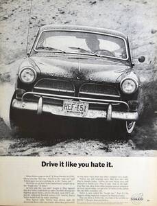 稀少！1960年代ボルボ広告/Volvo/スウェーデン車/北欧/旧車/Z