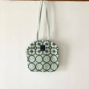 新品 mina perhonen ミナペルホネン 2024SS muffin bag マフィンバッグ anemone×tambourine mint アネモネ タンバリン ミントグリーン