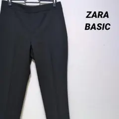 ZARA BASIC ザラベーシック 裾レース カジュアルパンツ 黒 26