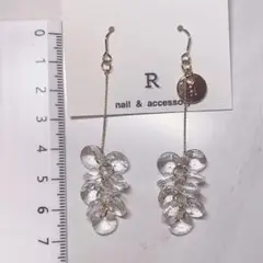 ダイヤカット クリア ピアス