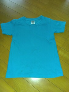 Daluc Standard トムス 半袖丸首無地Tシャツ 120cm 綿100% 水色コットン男女兼用ブルー男の子女の子トップス子供服キッズ子どもカットソー