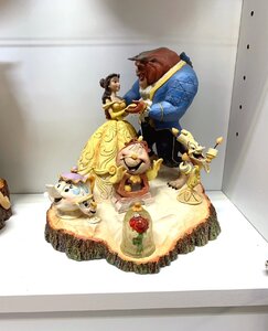 新品実店舗併売【Disney Traditions】美女と野獣 テイルアズオールドアズタイム ある昔の物語 ジムショア ディズニートラディション 置物