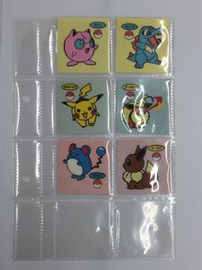 お買い得!!レア物!?未使用保管品!!第一パン ポケモンパン ポケモン デコキャラシール ラッキーシール 6枚セット　