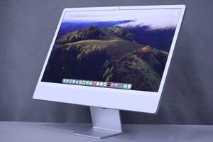 【1円～】良品 M1搭載 16GBメモリ 2021年モデル 24.0インチ Retina 4.5K Apple iMac 2021 M1 8コア RAM16GB SSD256GB OS 14 Sonoma