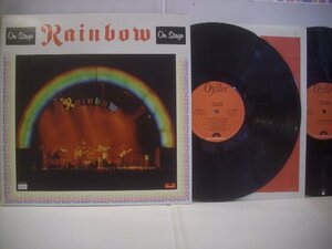 ● 輸入USA盤 ダブルジャケ LP RAINBOW / ON STAGE ブラックモアズ・レインボー オン・ステージ 1977年 OYSTER OY-2-1801 ◇r51110