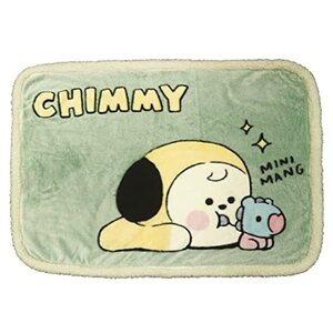 丸眞 ひざ掛け BT21 ボア_CHIMMY 公式 グッズ ブランケット H70×W100cm かわいい ふわふわ おしゃれ 防寒グッズ