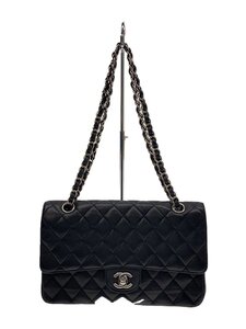 CHANEL◆チェーンショルダーバッグ_マトラッセ25_キャビアスキン/レザー/BLK//