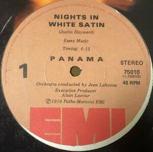 Panama - Nights In White Satin カナダ盤 12インチ 70