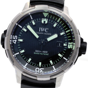 ベルト訳あり IWC SCHAFFHAUSEN IW358002 アクアタイマー オートマチック2000 自動巻き メンズ _832042