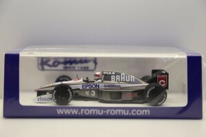 モデルガレージ ロム特注 スパークモデル 1/43 ブラウン ティレル020 ホンダ 1991 #3 USAGP 中嶋悟 ROMU039　58AAFF0