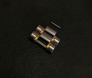 正規品 OMEGA オメガ スピードマスター コンビ SS/18K ベルト ブレス 駒 ※2連コマ ※約1.6ｃｍ幅 ※画像7枚 ※その①