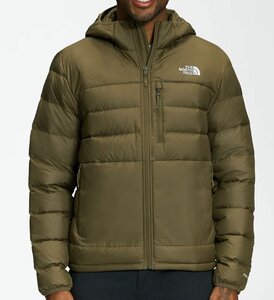 本物正規 ノースフェイス ダウン ジャケット ACONCAGUA HOODIE 550FILL■M■カーキ グリーン■MILITARY OLIVE■新品 アメリカ限定 37U メ