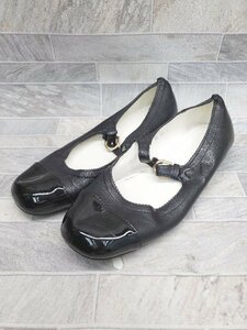 ◇ Θ shoeshoe;seoul フラット シューズ サイズ24.5cm ブラック レディース P