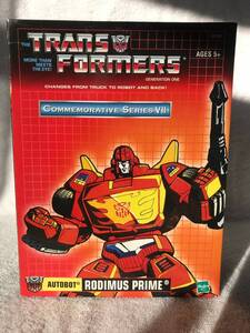 Transformers G1 Commemorative Series VII Rodimus Prime Action Figure MISB 海外 即決