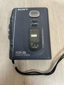 SONY ソニー カセットコーダー カセットレコーダー TCM-59 通電確認済み