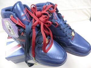 F01 新品◆Reebok リーボック SIR JAM MID ハイカットスニーカー 靴 US9 JP27cm 4-J12455 HEXALITE スペア靴ひも付