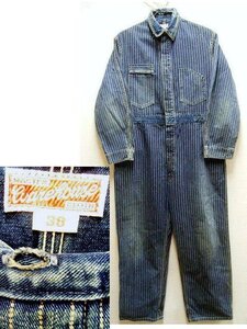 ●即決[38]WAREHOUSE 1113 04AW ウォバッシュ ストライプ WABASH STRIPE つなぎ ツナギ ジャンプスーツ オールインワン パンツ■R293