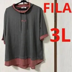 FILA  フィラ ダイワボウアドバンス 重ね着風チュニック　カットソー　3L