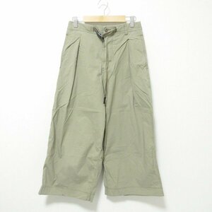 美品 GRAMICCI グラミチ WEATHER BAGGY PANTS ウェザーバギーパンツ ワイドパンツ F カーキ 042 ◆