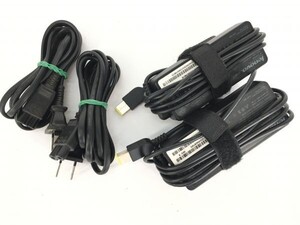 【2個セット】Lenovo 20V 3.25A 65W 角型コネクター ADLX65NDC2A ADLX65NCC2A ADLX65NLC2A等 中古純正 ノートPC用AC 動作保証【送料無料】