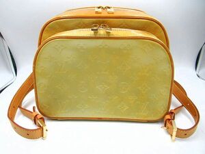 ▲▲中古品 USED ルイヴィトン LOUIS VUITTON M91038 モノグラム ヴェルニ マーレイ イエロー系 リュックサック バックパック ▲▲