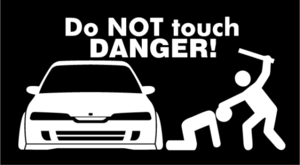 送料無料!!Do NOT touch DC2 typeR☆ステッカー!!!!!usdmjdm