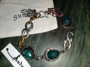 gunda / ガンダ DEADSTOCK EMERALD BRACELET _ kmrii le grand blue lgb share spirit wild heart robertwarner catrce ifsixwasnine