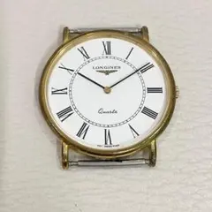 LONGINES ロンジン クオーツ 腕時計 白文字盤 ベルトなし 本体のみ