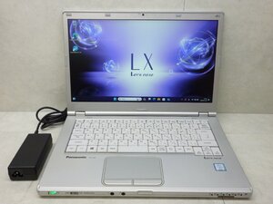 ☆1円☆第7世代☆CF-LX6RDPVS☆Core i5 2.40GHz/8GB/SSD256GB/高解像度1920×1080/累積14420/無線/Bluetooth/カメラ/Office/DtoD領域☆