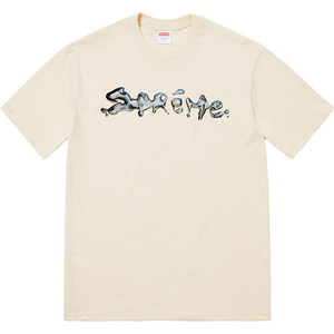 希少★新品本物【NATURAL★L】★Liquid Tee リキッド Tシャツ 正規店購入 シュプリーム 立上げ 限定 完売品 Supreme 2018S/S