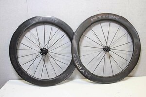 ○WINSPACE ウィンスペース LUN HYPER 65 RIM シマノフリー 11s対応 クリンチャー チューブレス カーボンホイールセット