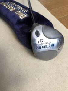 BIG BERTHA 初代スチールヘッド　3+ FW オリジナルHC付き　US仕様