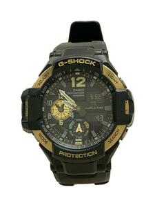 CASIO◆クォーツ腕時計・G-SHOCK/デジアナ/BLK/BLK/SS