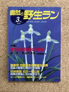 自然と野生ラン 2004年3月号 ※ 春蘭 福寿草 寒蘭 セッコク テンナンショウ ※ 園芸JAPAN