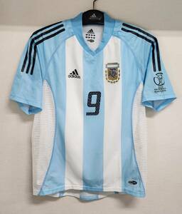 02W杯 アルゼンチン AFA(H)#9 バティステュータ 選手用半袖 2002 World CUp仕様 M