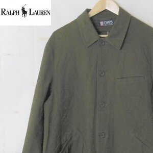 チャップスラルフローレン CHAPS RALPH LAUREN■コットン ハーフコート ジャケット ストレッチ /日登美■L■カーキ ※NK4o11186