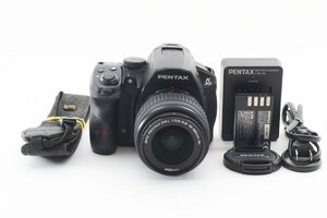 Pentax K-30 ブラック 1628万画素 + smc DA L 18-55mm AL レンズキット [美品] ストラップ バッテリー 充電器 他 フルHD 手ぶれ補正