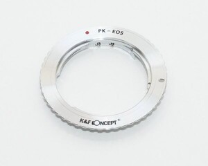 K&F ペンタックス K PK-キャノン EOS EF マウントアダプター フルサイズ使用不可 pk-ef (KFEF) おまけレンズクロス付