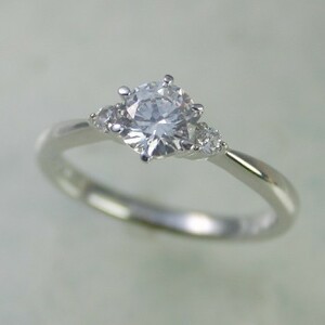 婚約指輪 安い ダイヤモンド プラチナ 0.4カラット 鑑定書付 0.41ct Dカラー VVS1クラス 3EXカット GIA