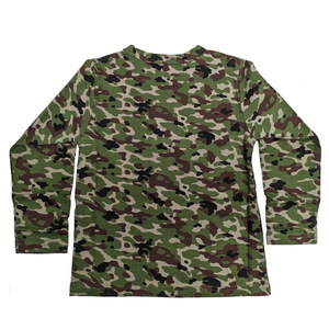 大特価　陸上自衛隊　130　迷彩　子供用　長袖　Tシャツ　お揃い　アウトドア　ミリタリー　JGSDF　陸自　Y-№8(130)