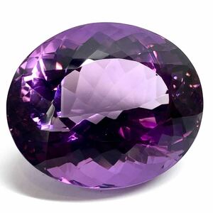☆天然アメジスト 47.412ct☆U約25.3×21.5mm ルース 裸石 宝石 ジュエリー amethyst jewelry 紫水晶