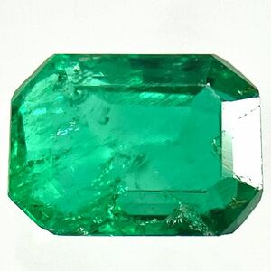 ●天然エメラルド0.560ct●m 約5.6×4.1mmソーティング付 ルース 裸石 宝石 ジュエリーjewerly emerald
