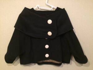 Dot and Stripes CHILD WOMAN ショート丈ジャケット F USED チャイルドウーマン ボレロ コート 