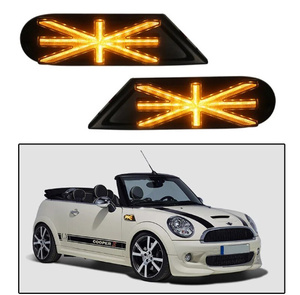 ミニクーパー LED サイドマーカー ランプ ライト ダイナミック シーケンシャル 外装 アクセサリー おしゃれ MINI R55 R56 R57 R58 R59 12V