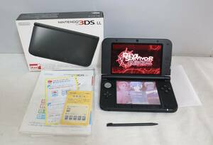 ⑥Nintendoニンテンドー◆Nintendo 3DS LL/SPR-001/ブラック/取説/元箱/SDカード2GB/タッチペン付き/動作確認OK