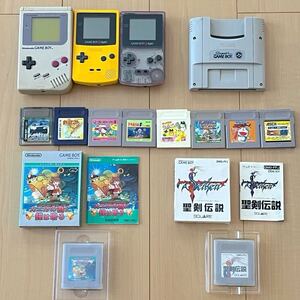 Nintendo 任天堂 ゲームボーイ ゲームボーイカラー 本体 ソフト10本 まとめ売り GAME BOY GAMEBOY COLOR ジャンク 動作未確認