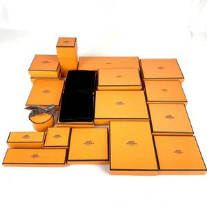 HERMES エルメス 空箱 まとめ 20個 小物用 アクセサリー 一部付属品あり オレンジ BOX ボックス 空き箱 保存箱