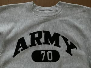 美品90‘s/L【ChampionリバースウィーブARMY】検）ヴィンテージU.S.ARMY U.S.Navy 米軍