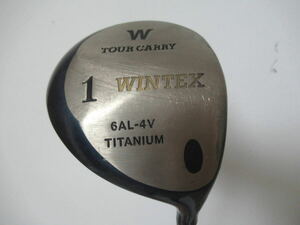 ★WINTEX ウインテックス TOUR CARRY ドライバー 1W 純正カーボンシャフト J861　★レア★激安★中古★　★